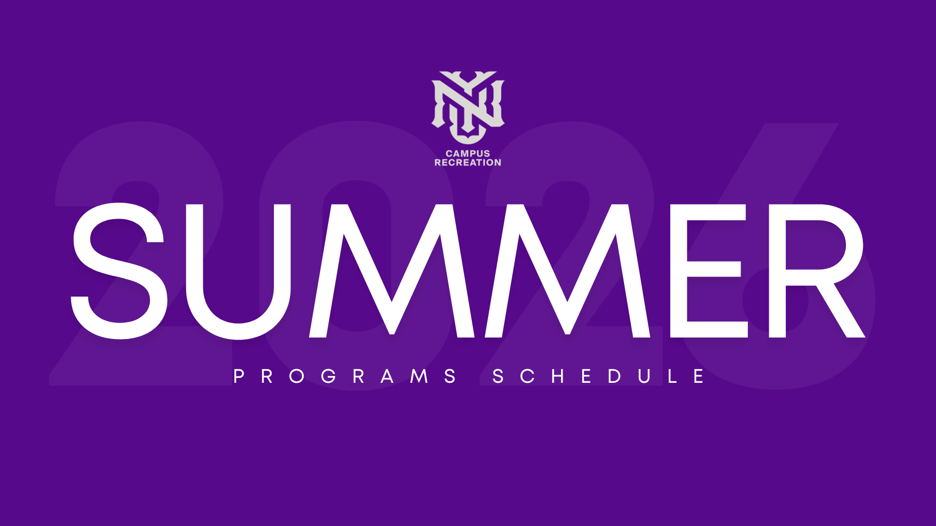 Summer Programs Banner