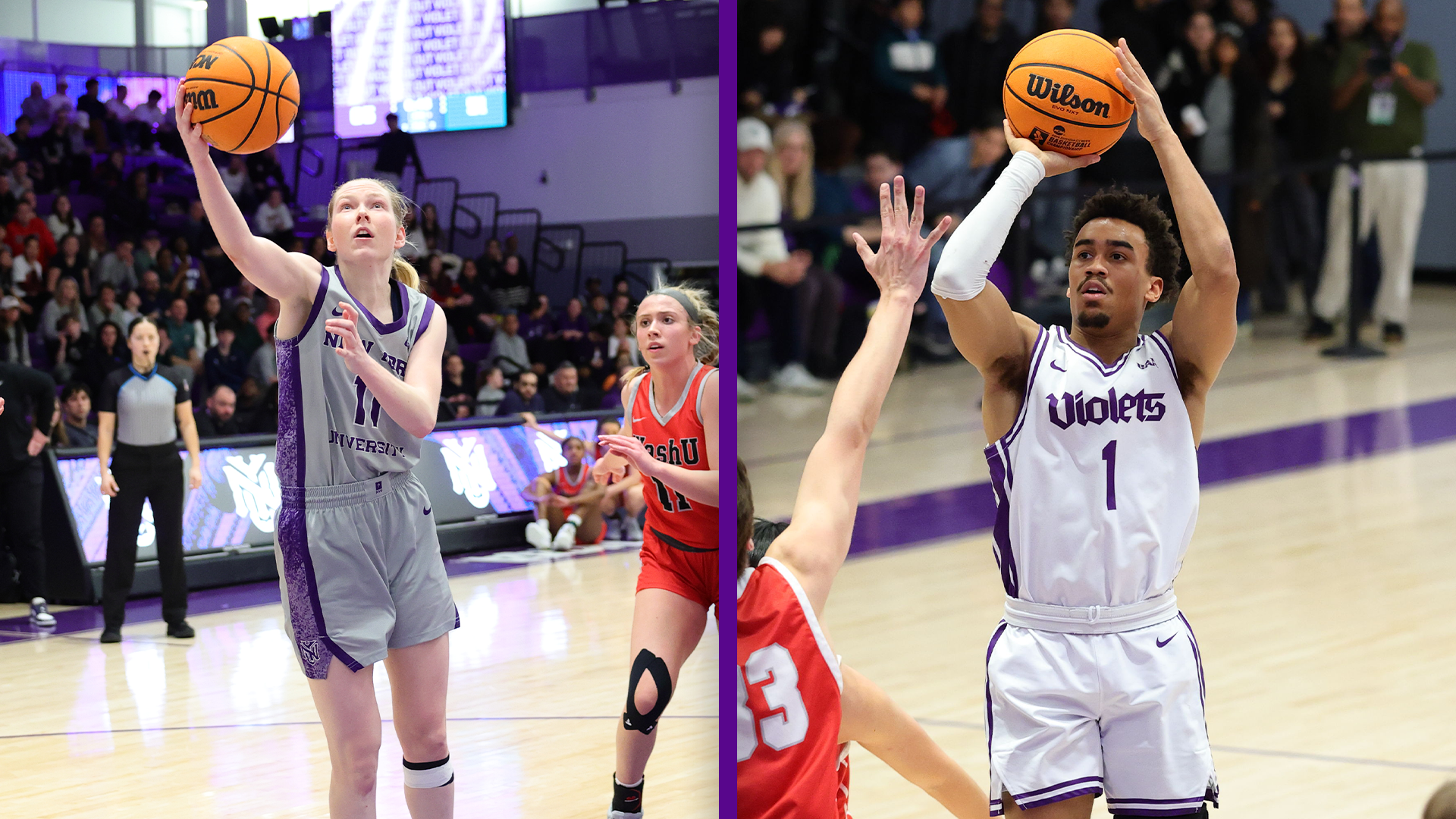 Caroline Peper, Carnegie Johnson were among the Violets honored by the MBWA