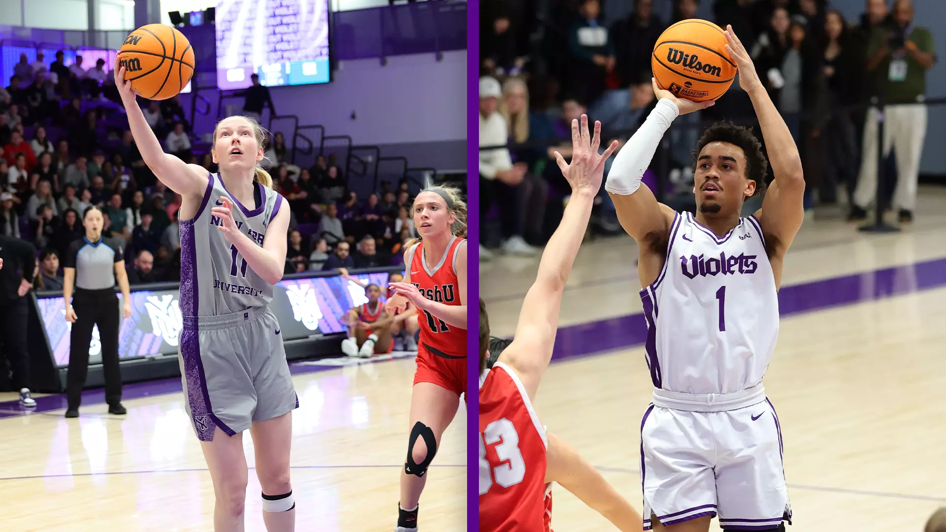 Caroline Peper, Carnegie Johnson were among the Violets honored by the MBWA