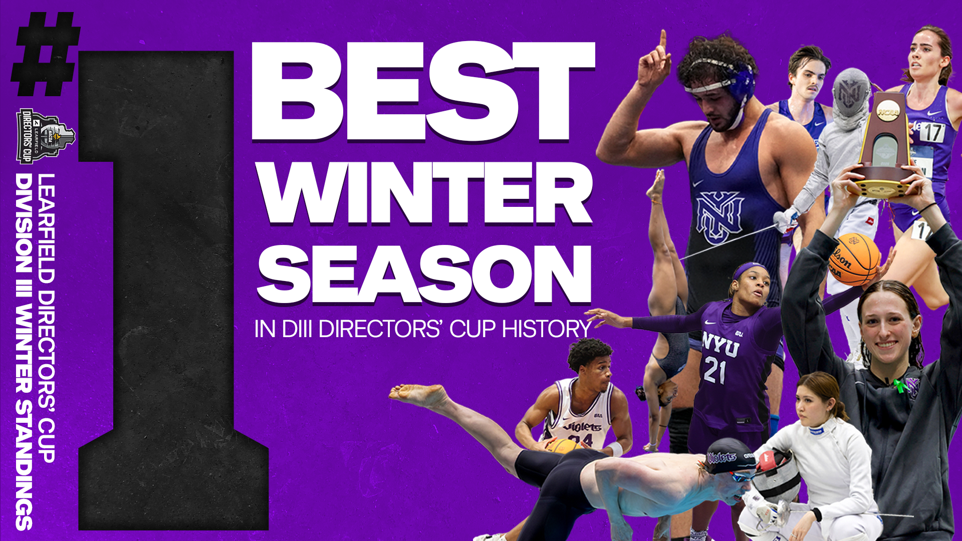 NYU leads the Learfield Directors' Cup standings after the winter sports season