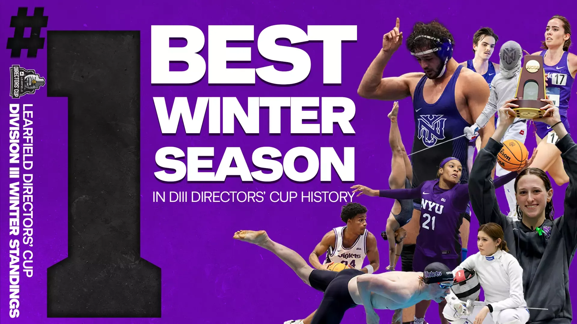NYU leads the Learfield Directors' Cup standings after the winter sports season