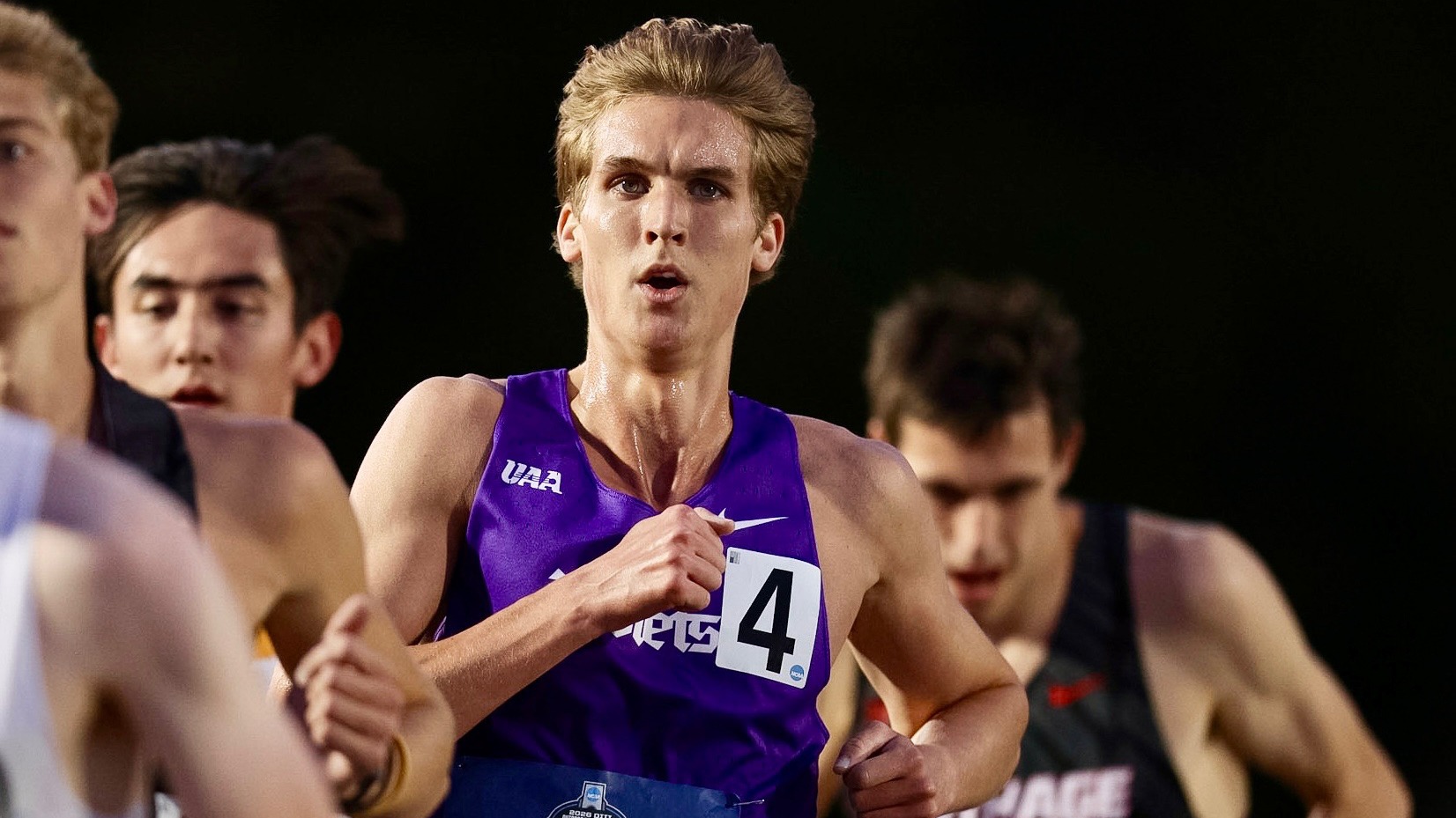 Liam Hagerty competes at the DIII Outdoor National Championships