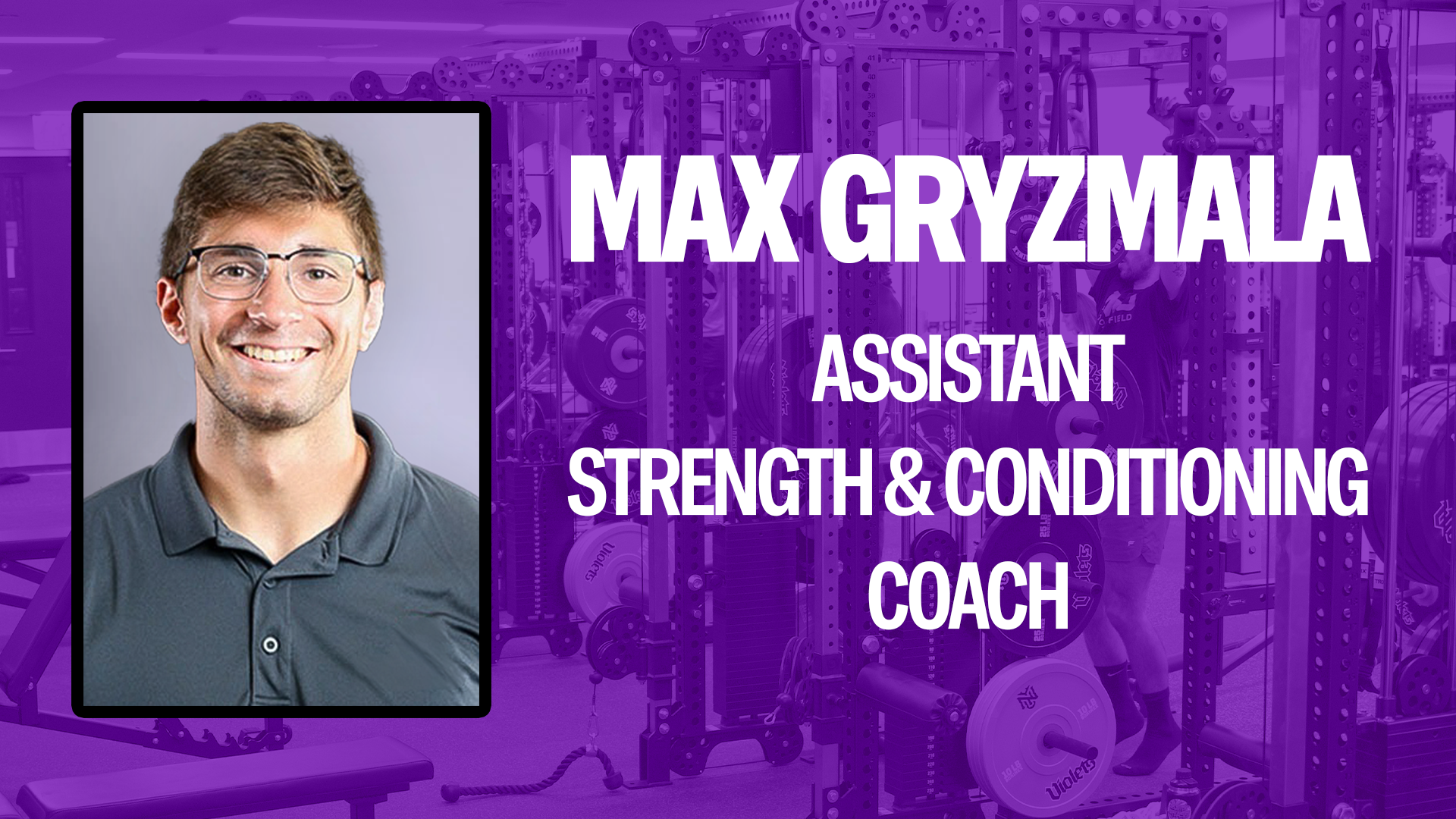 Max Grzymala named assistant strength & conditioning coach