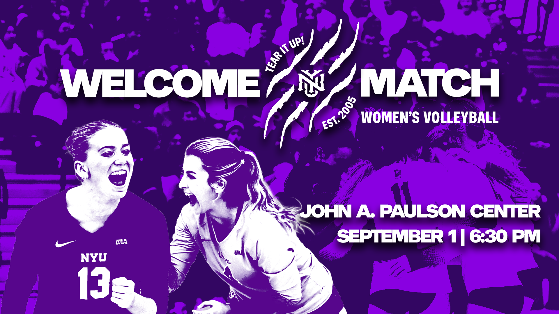 Tear It Up! Welcome Match Fall 2026 Info