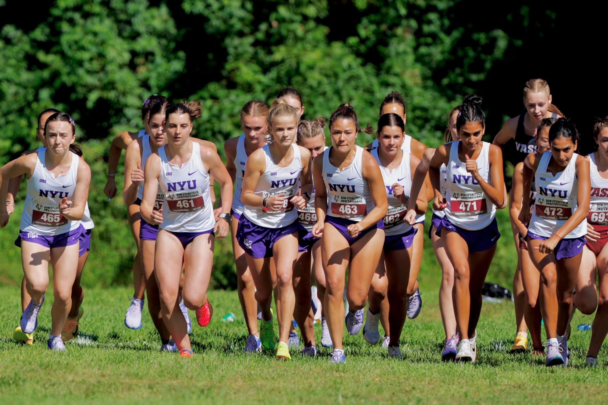NYU women's cross country takes off from the starting blocks