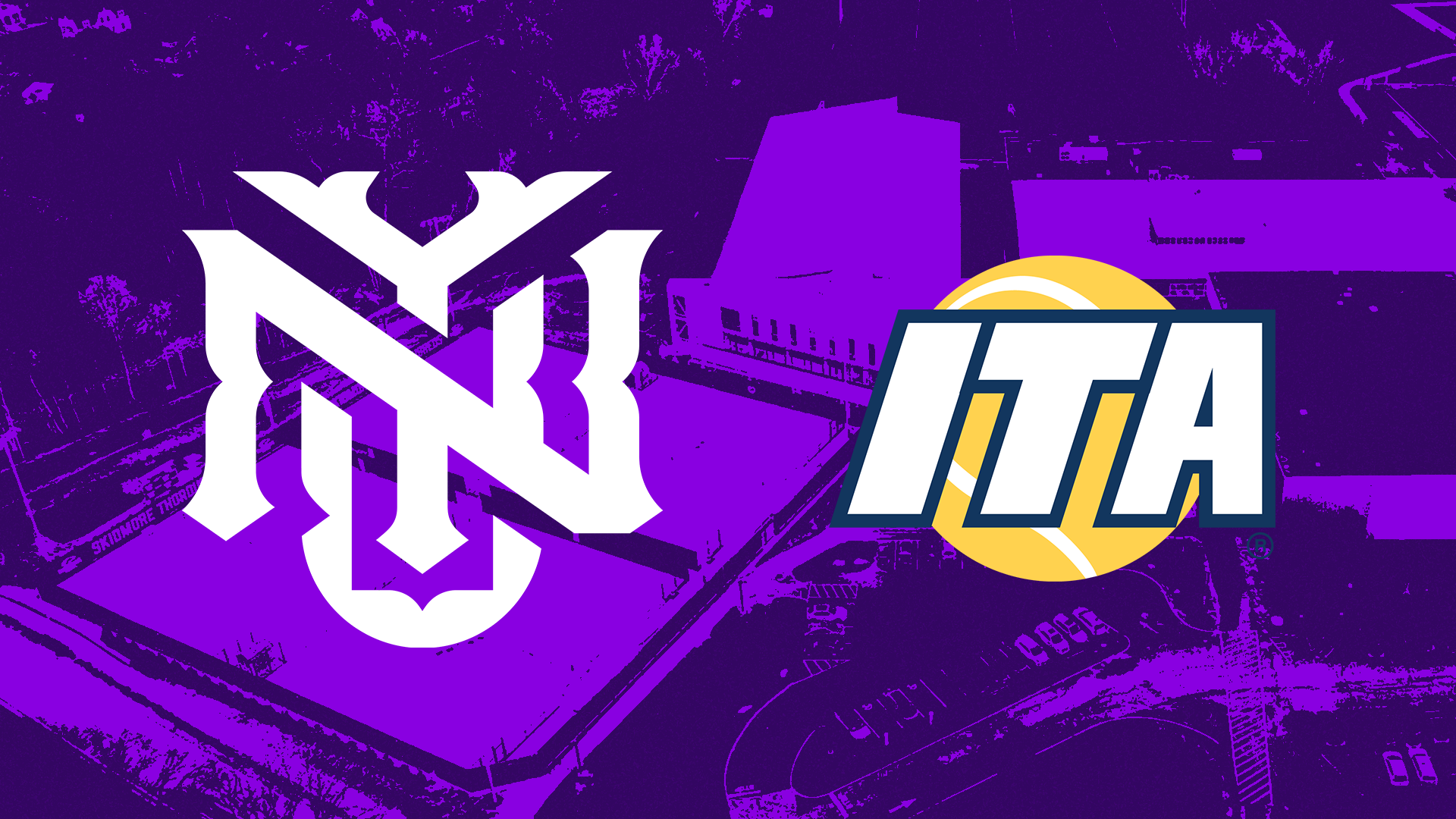 a graphic feature the NYU monogram and the ITA logo