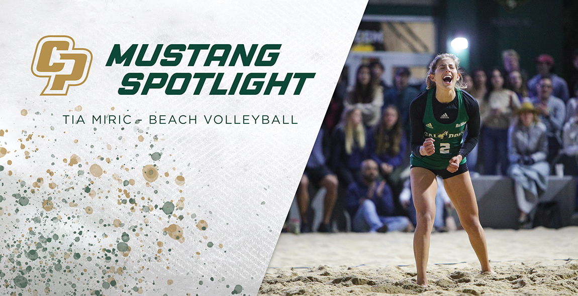 Mustang Spotlight Tia Miric • Cal Poly Beach Volleyball Cal Poly