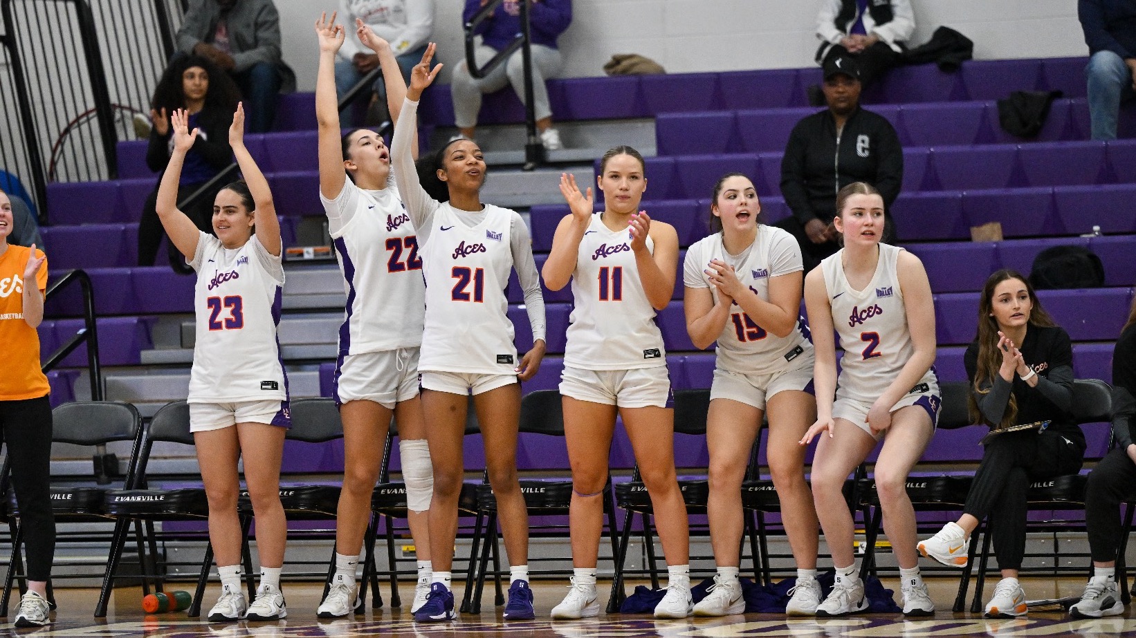 WBB Bench Celebration UNI Recap