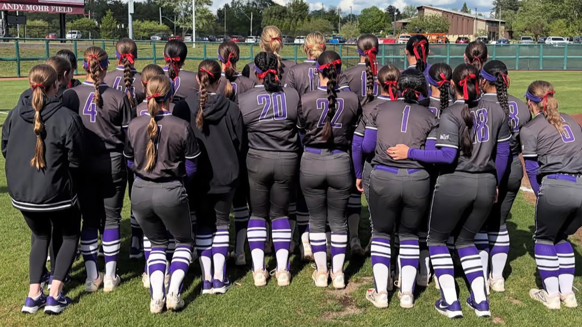 Softball team ribbons