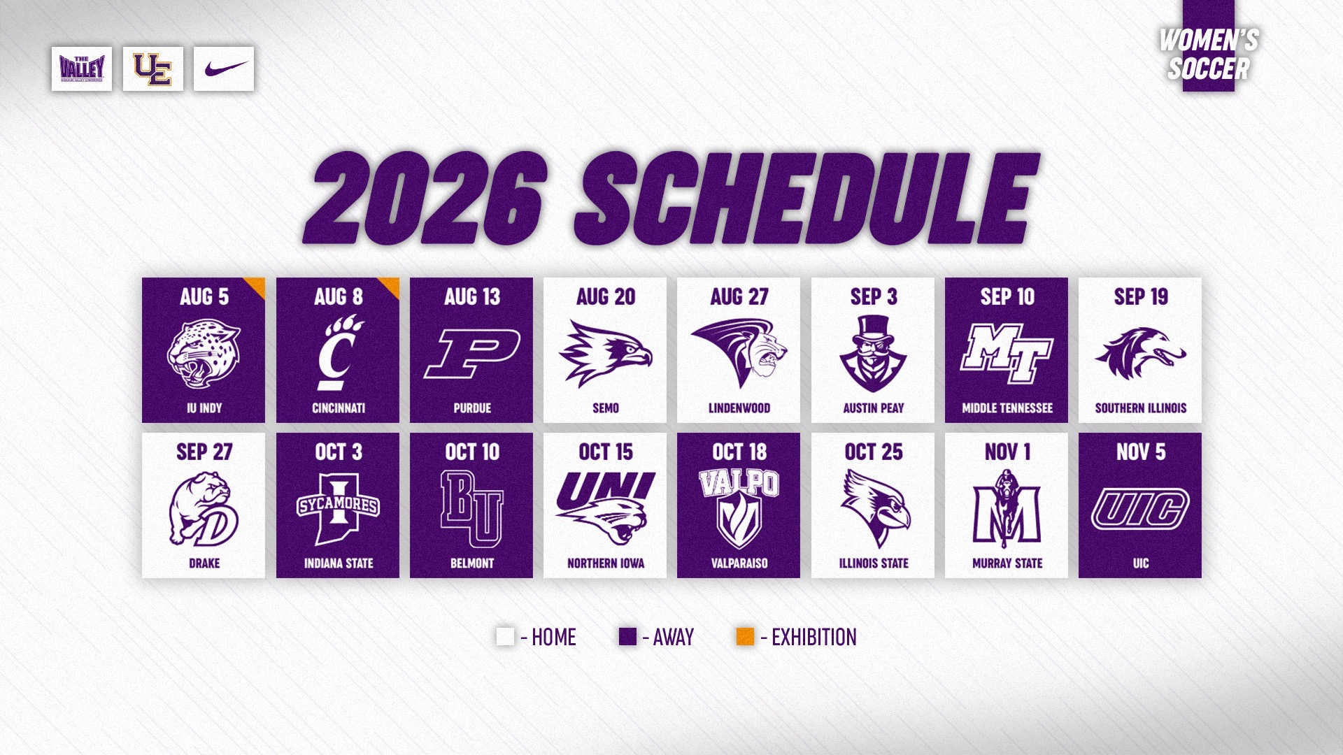2026 WSOC schedule