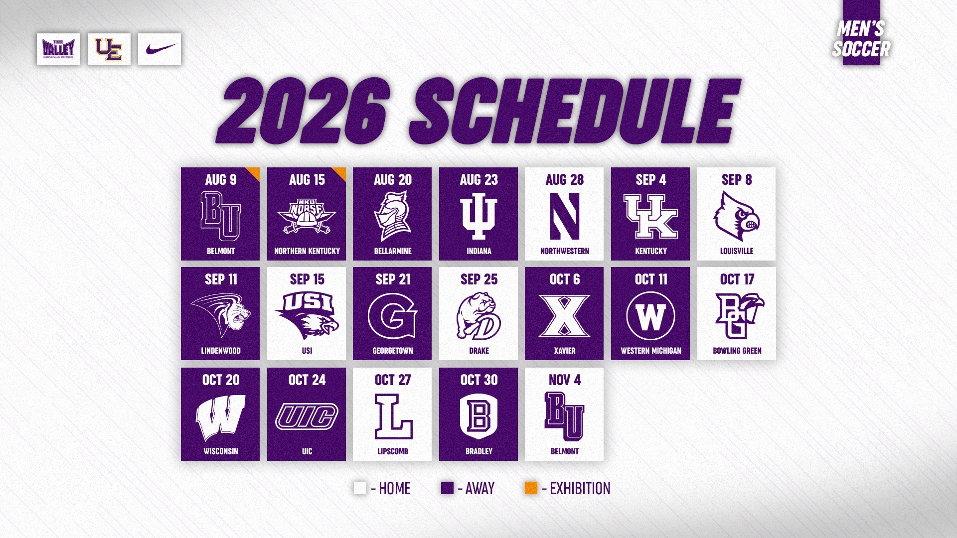 MSOC 2026 schedule banner