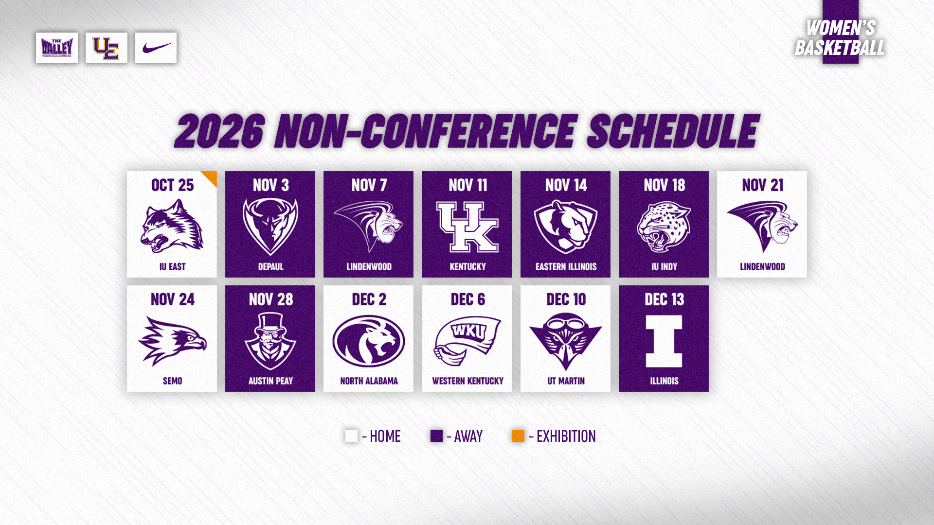WBB Non-Conference schedule 2026-27