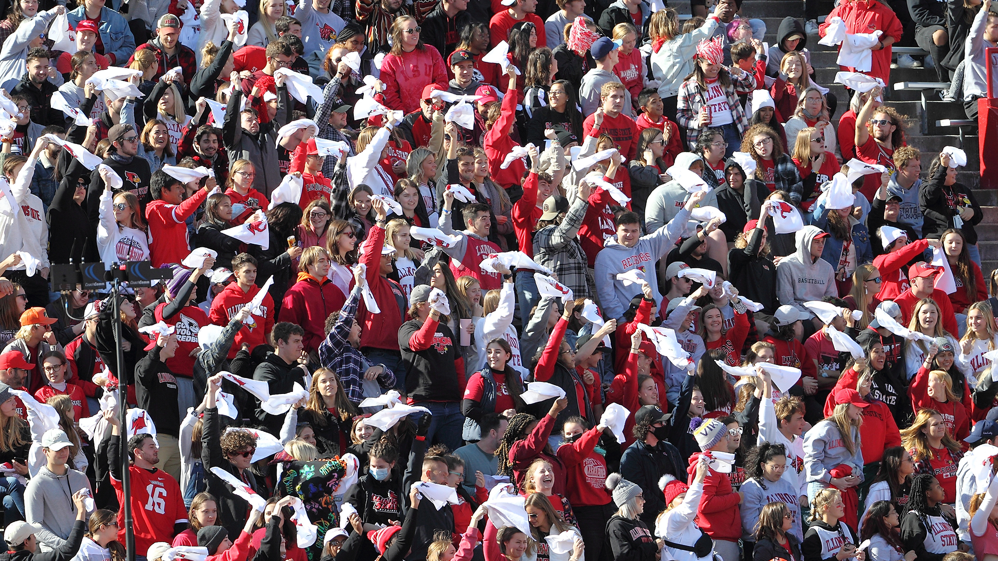 fans at hancock stadium