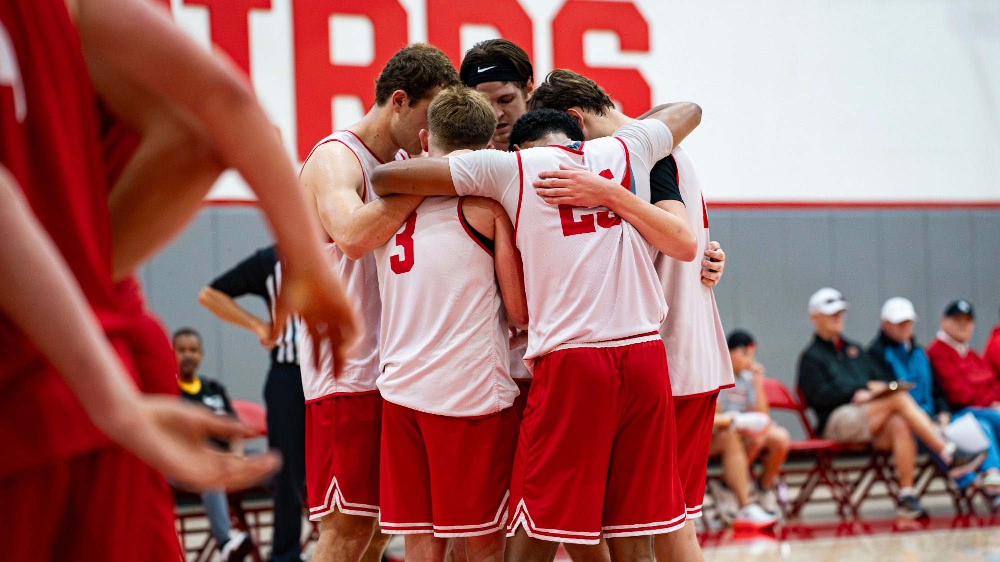 Team Huddle from Red-White