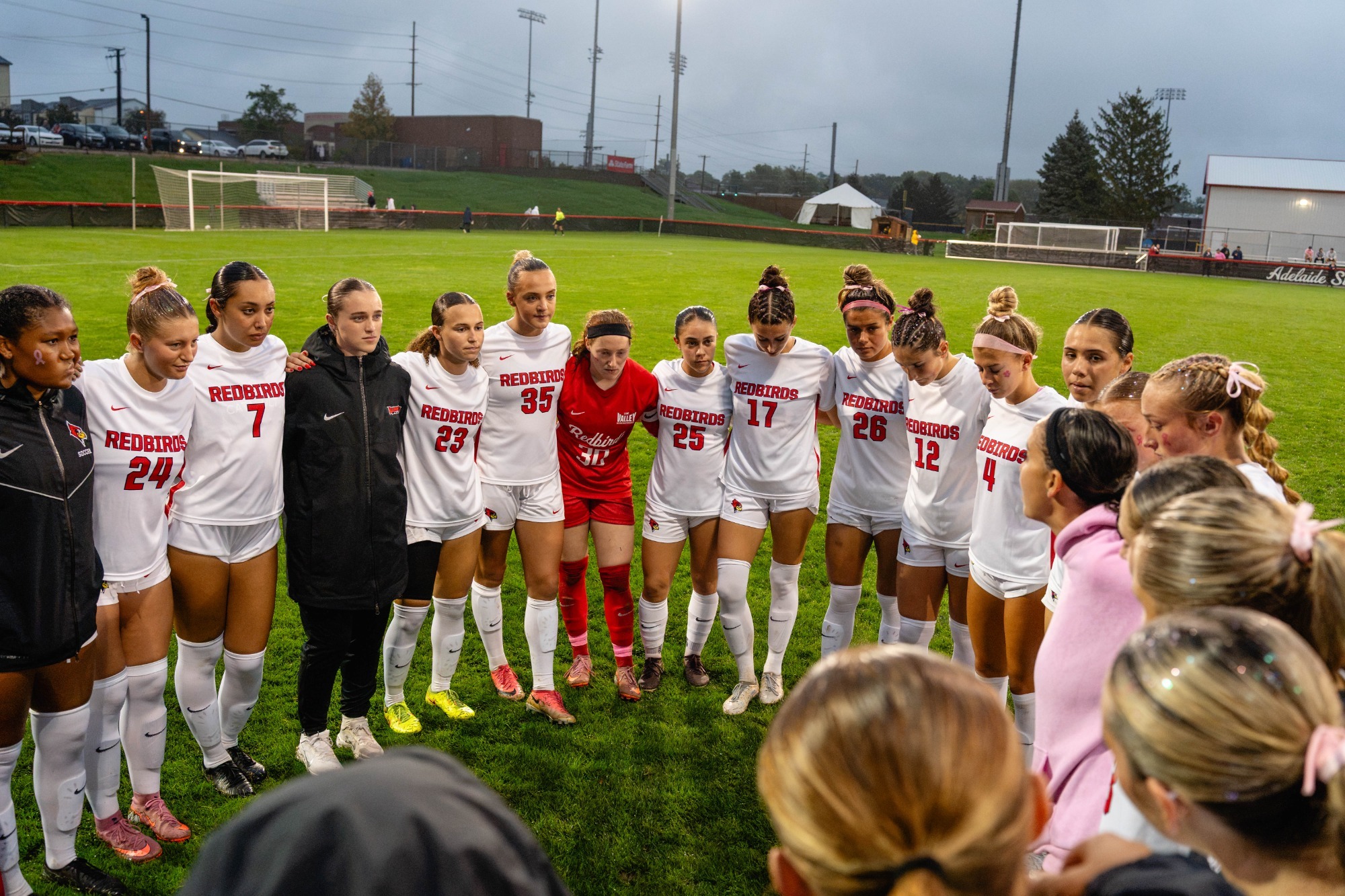 Soccer huddle