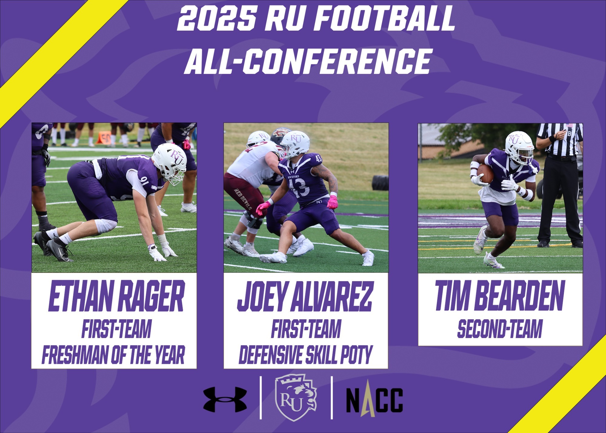 Football All-Conference Headline Graphic 