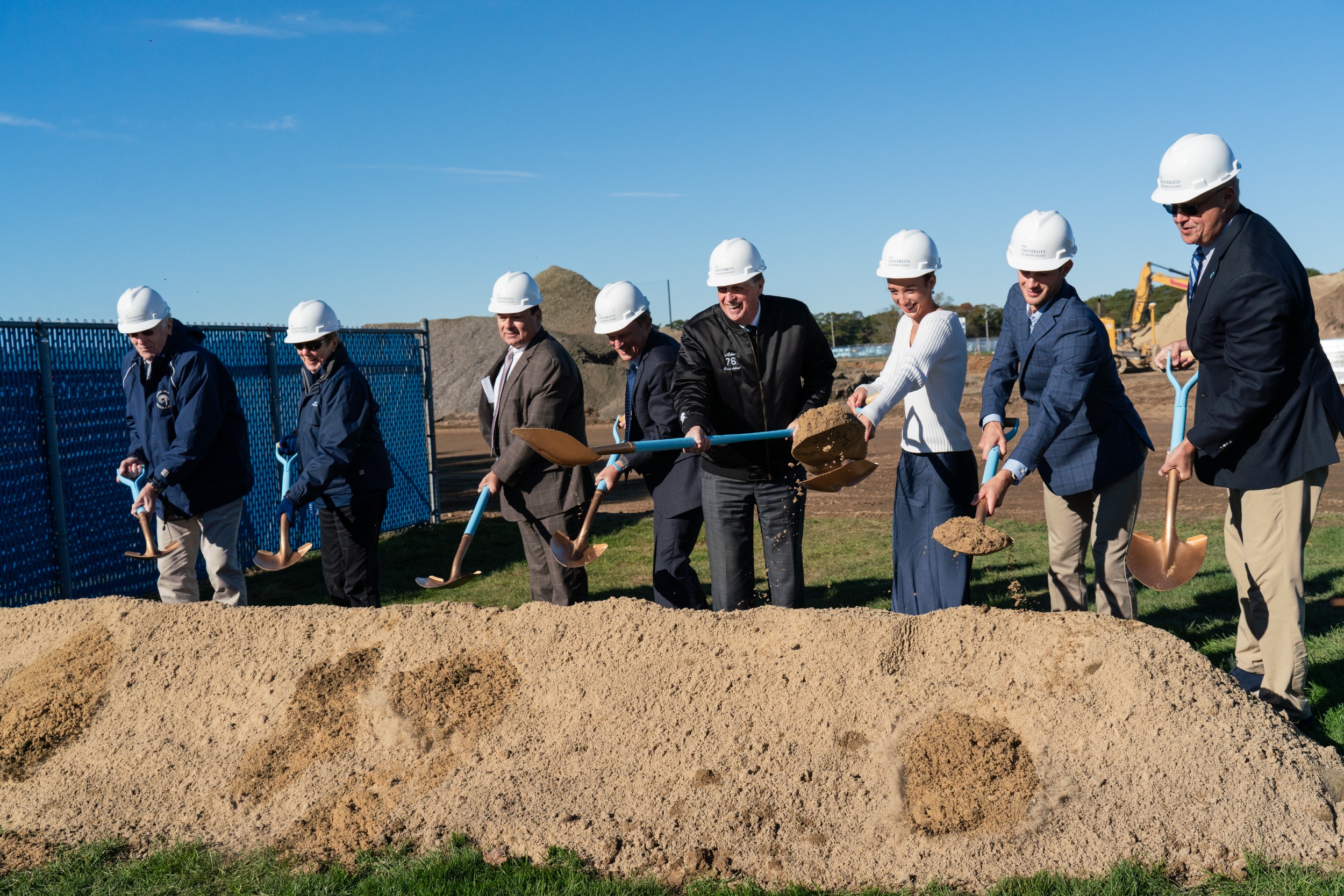 Rhody outdoor track groundbreaking