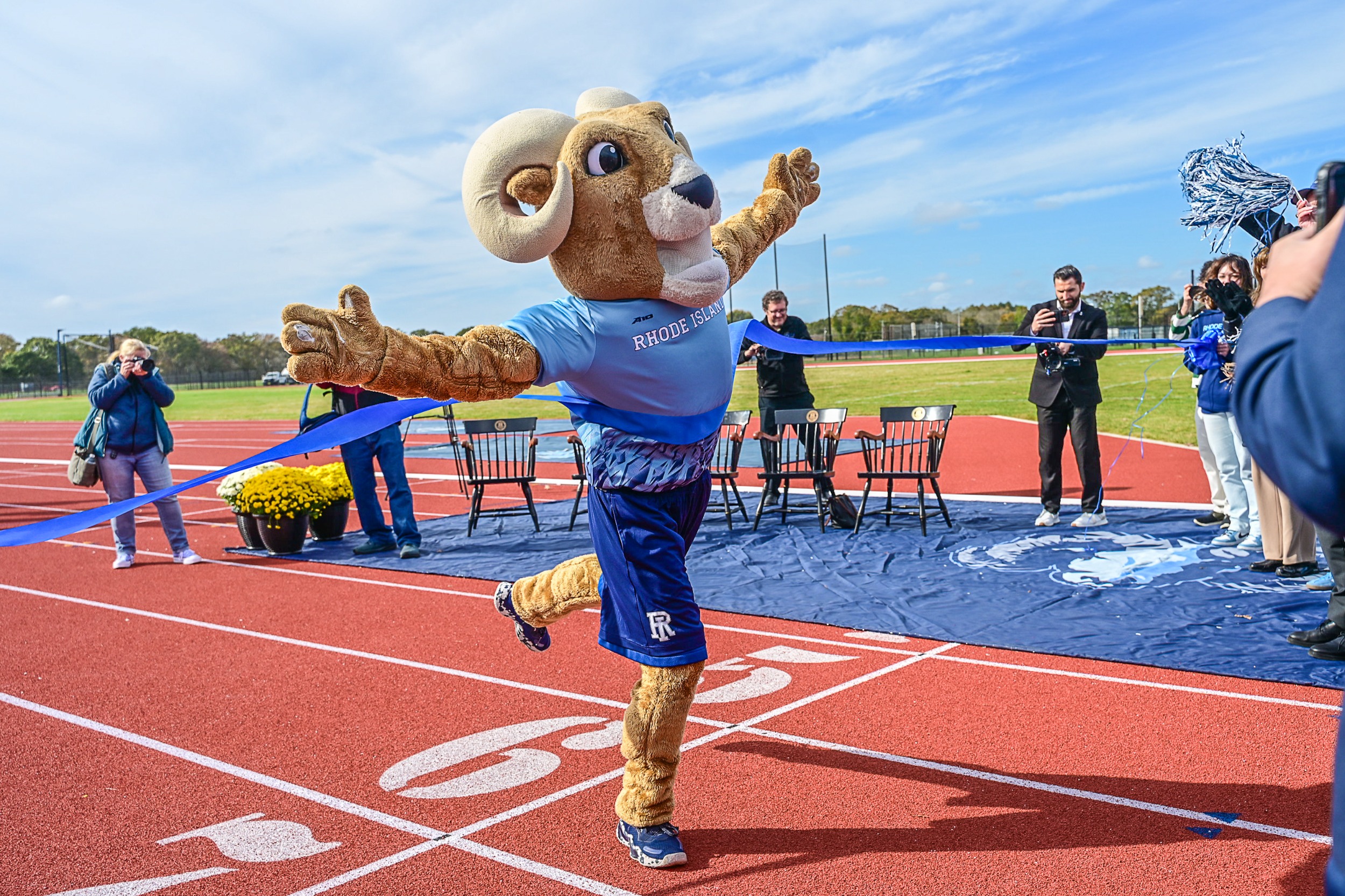 URI Track & Field Ribbon Cutting, URI, Kingston, RI; (c) Mike Scott 2026