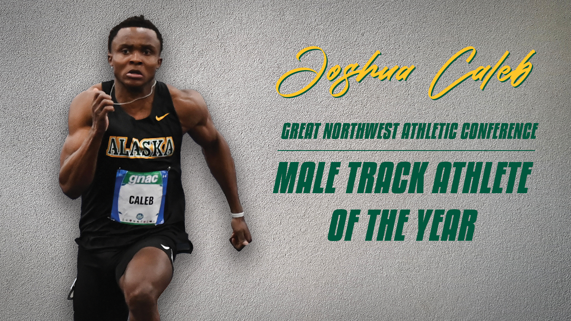 Joshua Caleb GNAC Track Athlete of the Year