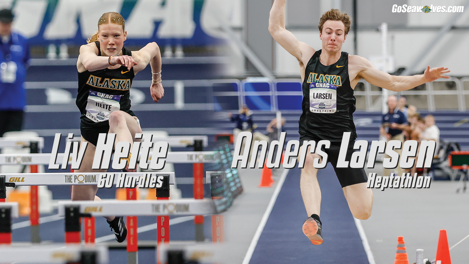 Liv Heite, Anders Larsen NCAA Indoor Qualifiers 