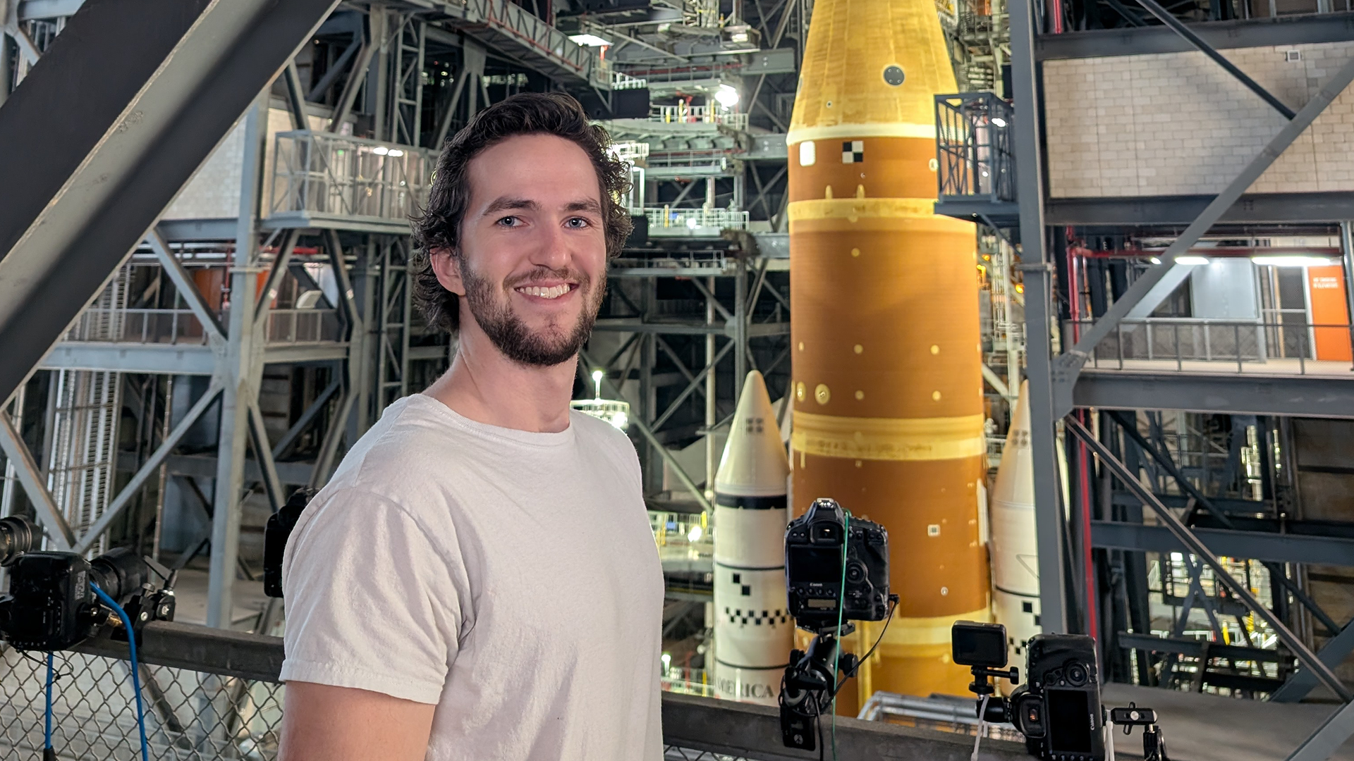 Drew Johnson with Rocket