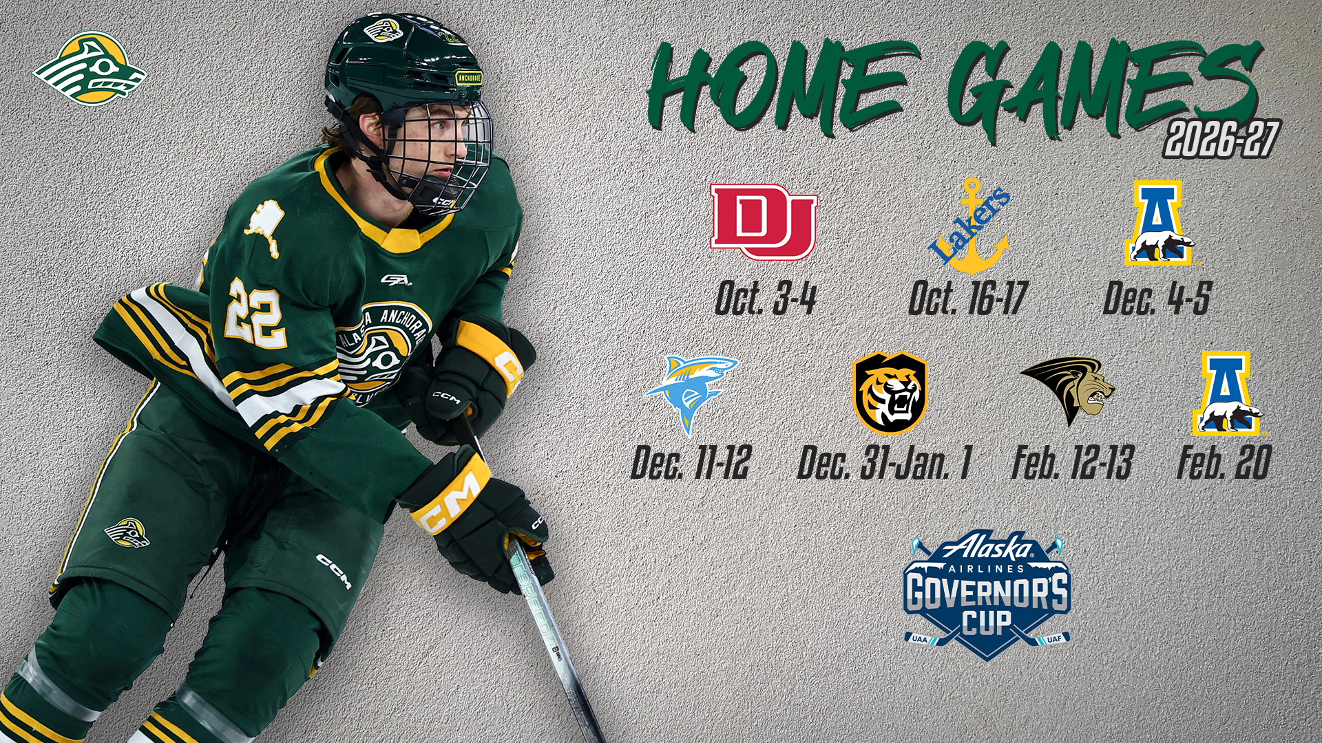 2026-27 Hockey Schedule Announcement