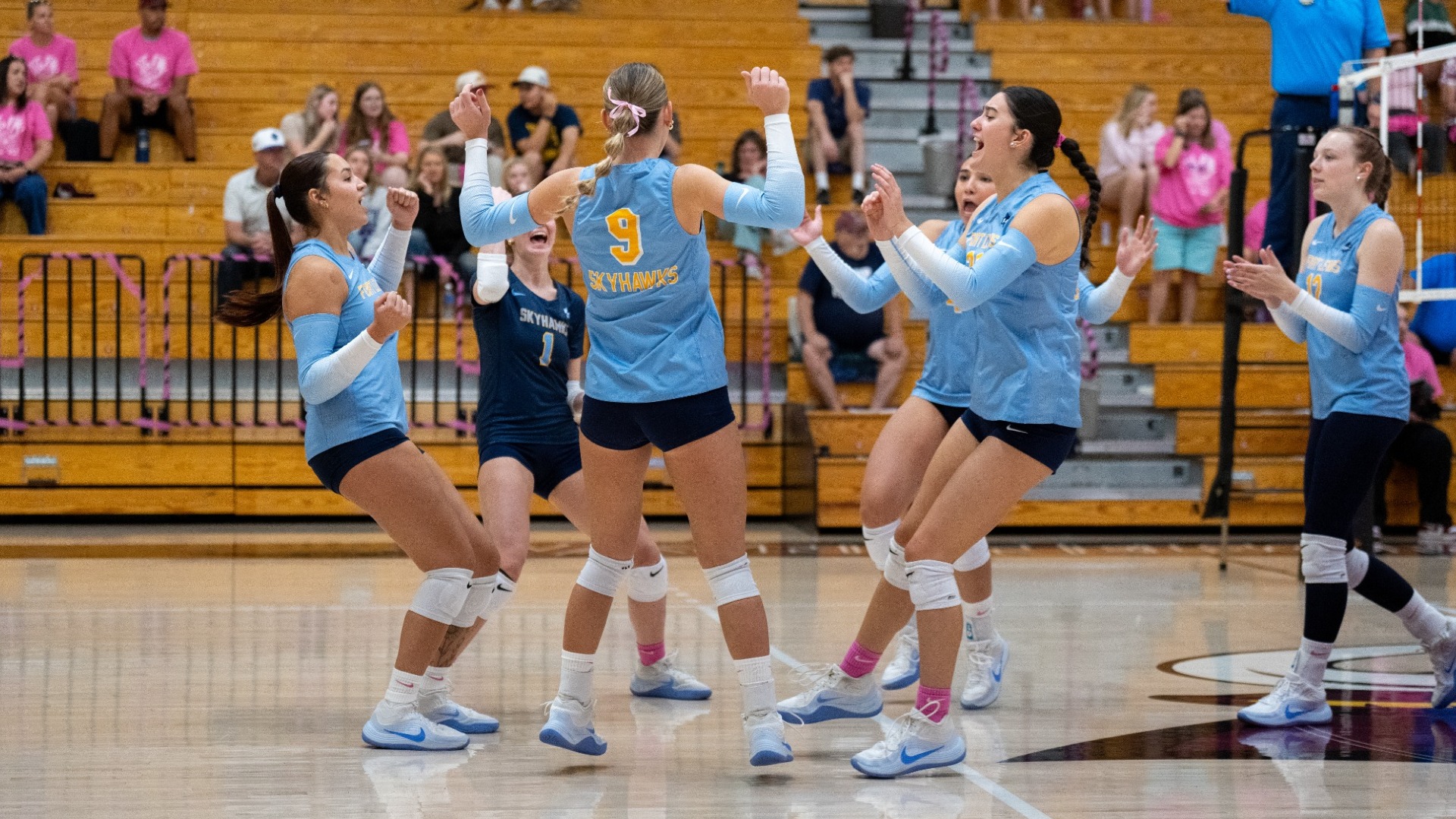 Volleyball ace celebration