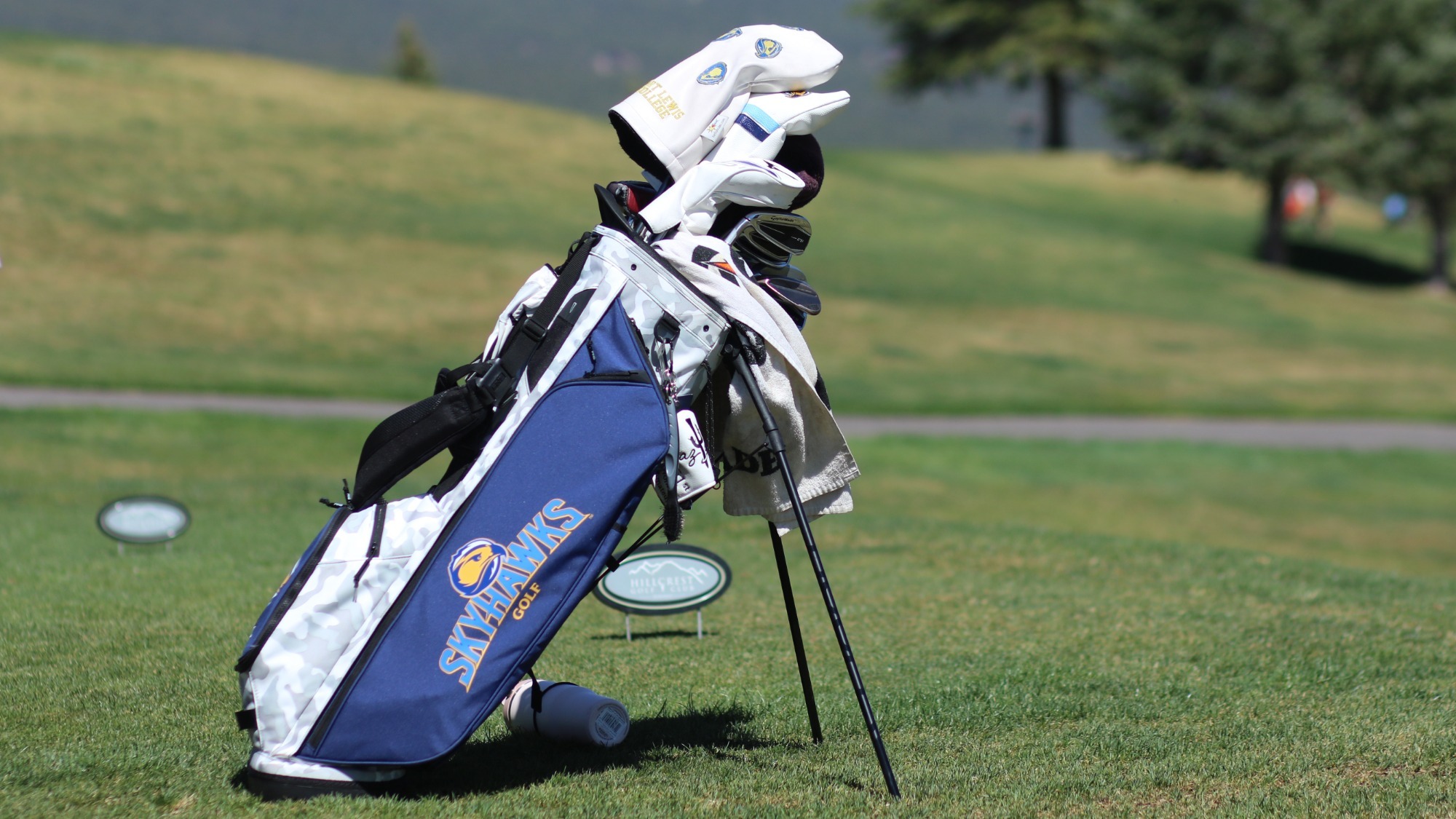 Skyhawks Golf Bag Stock Photo