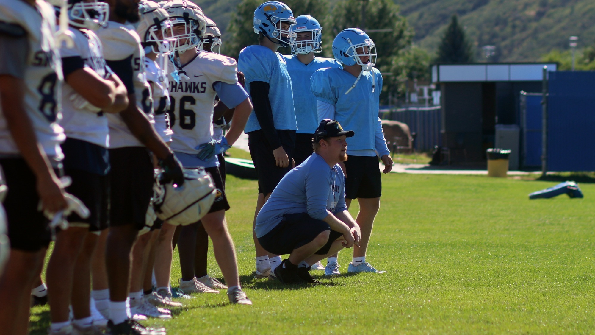 Thomas Bearden Coaching at Practice
