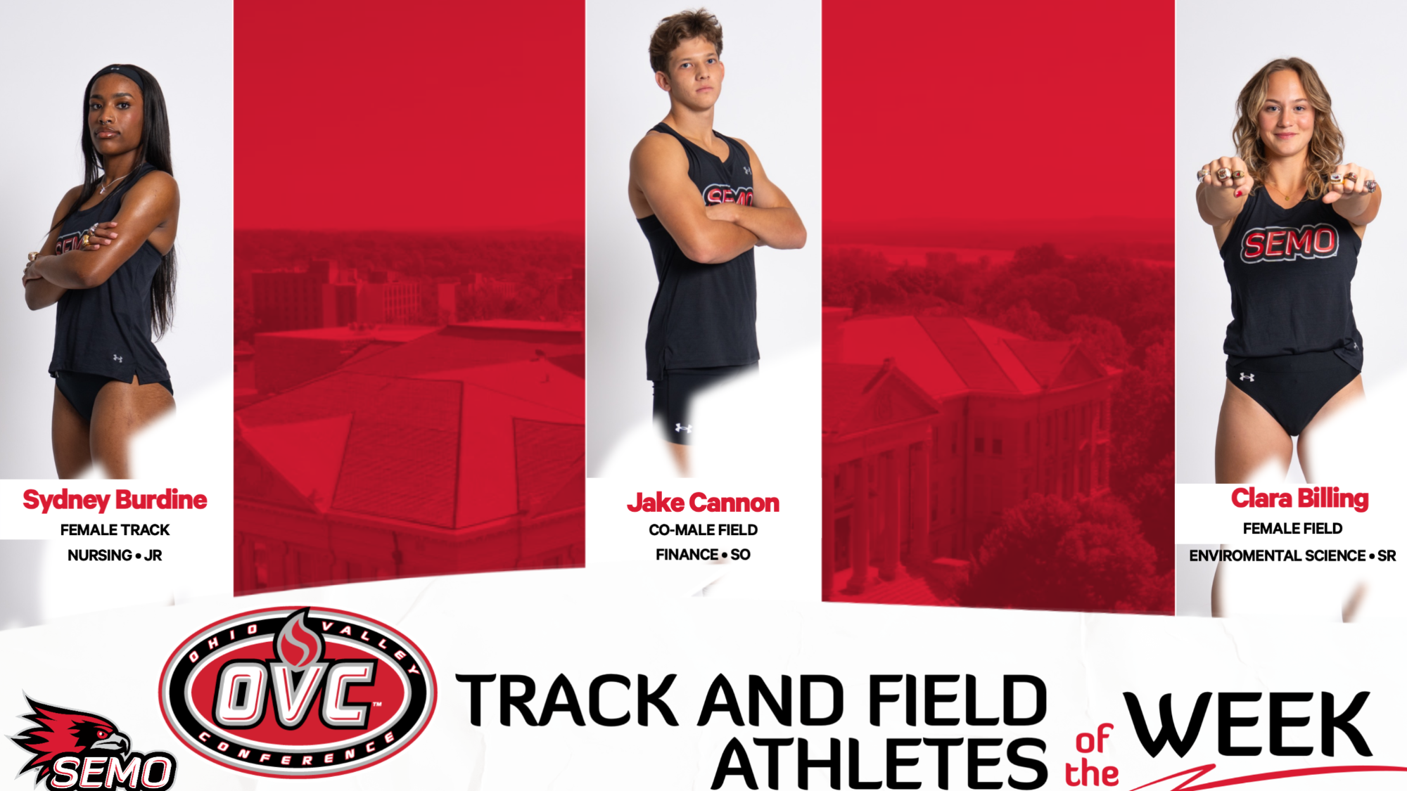 Track athletes of the week