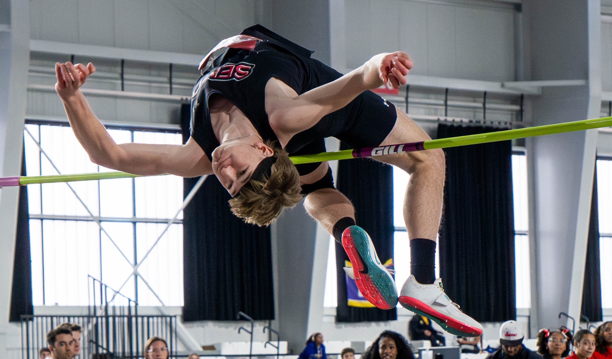 Matt Pluff clears the bar