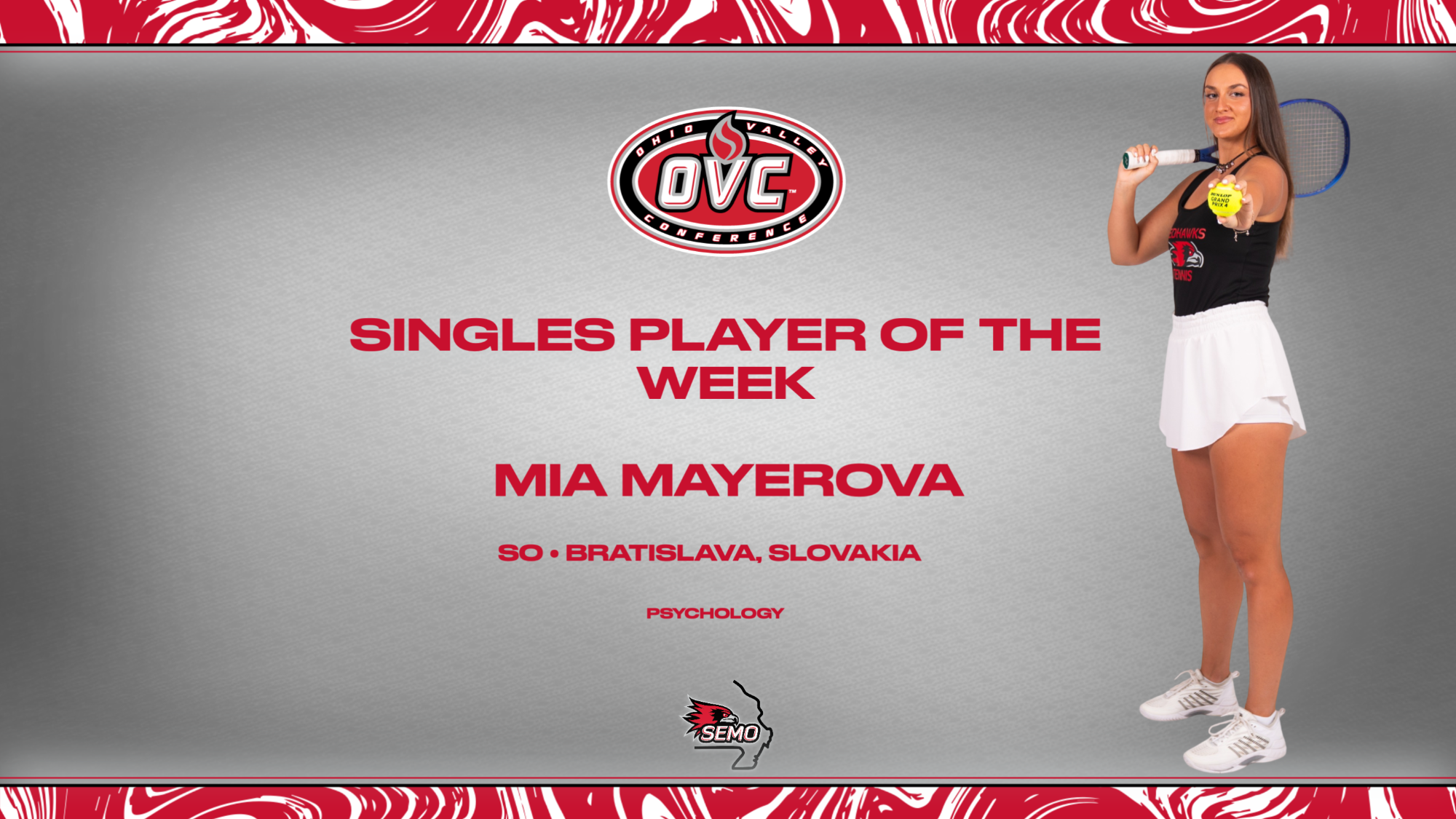 Mia Mayerova Singles player of the week