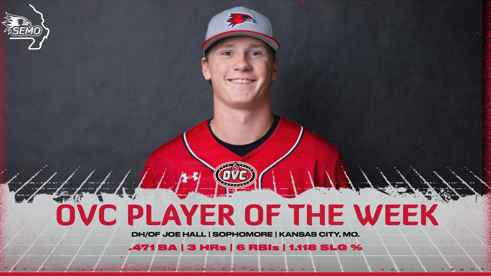 Joe Hall Named OVC Player of the Week