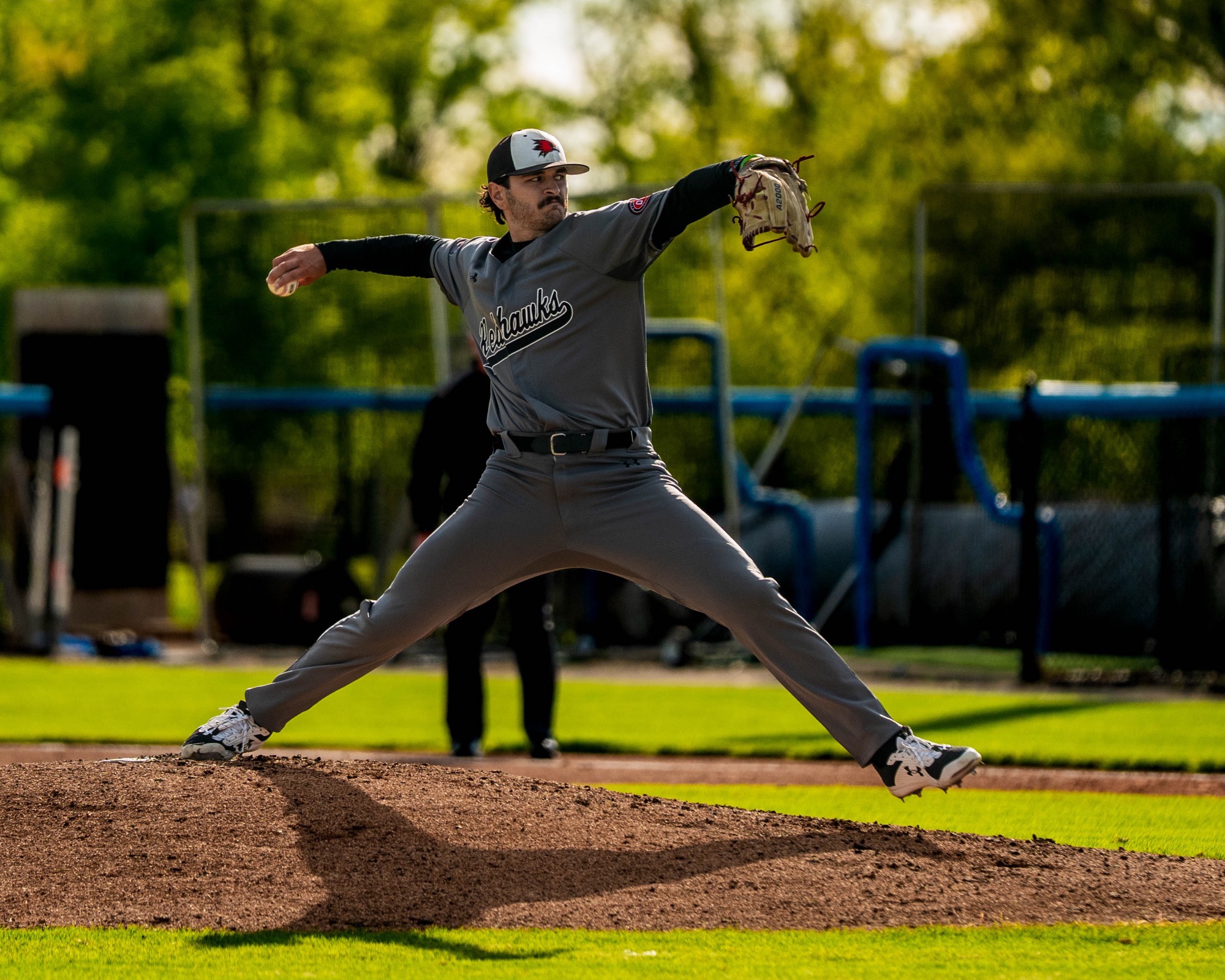 Mason Pennington pitching against Eastern Illinois on Saturday night