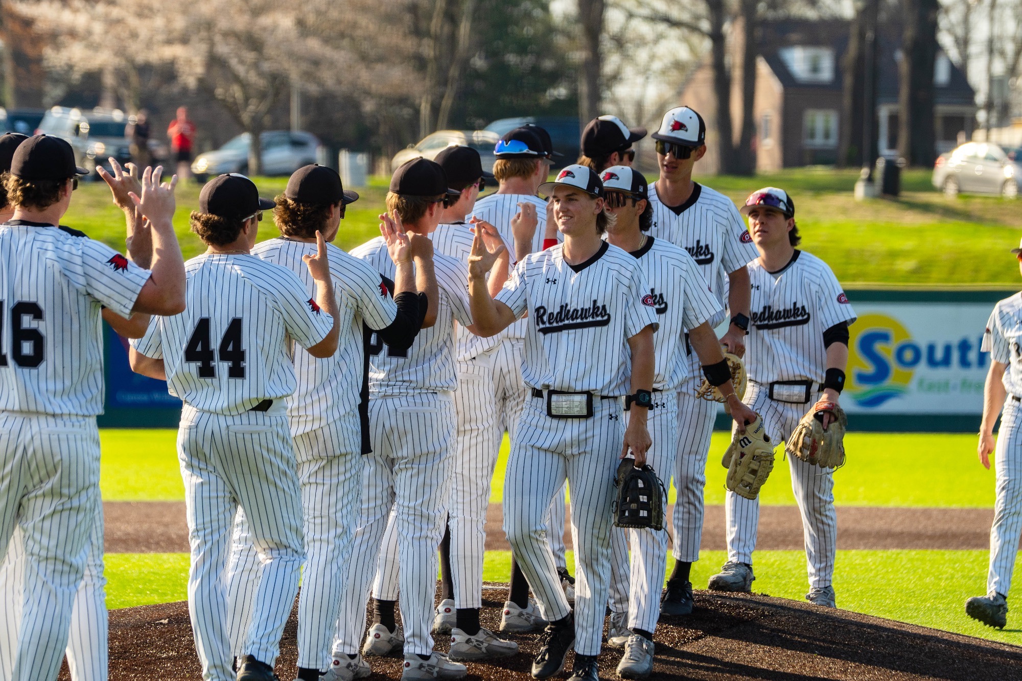 Baseball Postgame after win versus Southern Indiana