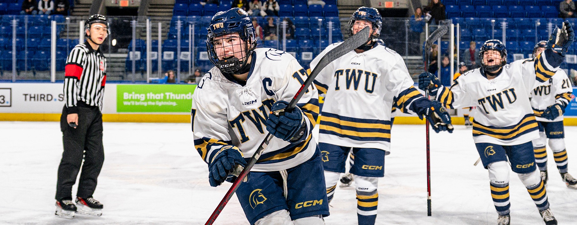 VANCOUVER,BC:January 23, 2026 -- UBC Thunderbirds Women’s Hockey v Trinity Western University Spartans during U Sports Canada West action and UBC’s annual Winter Classic Festival at UBC’s Doug Mitchel Thunderbird Sports Centre in Vancouver, BC, January, 23, 2026. (Jacob Mallari/UBC Athletics Photo)***MANDATORY CREDIT***