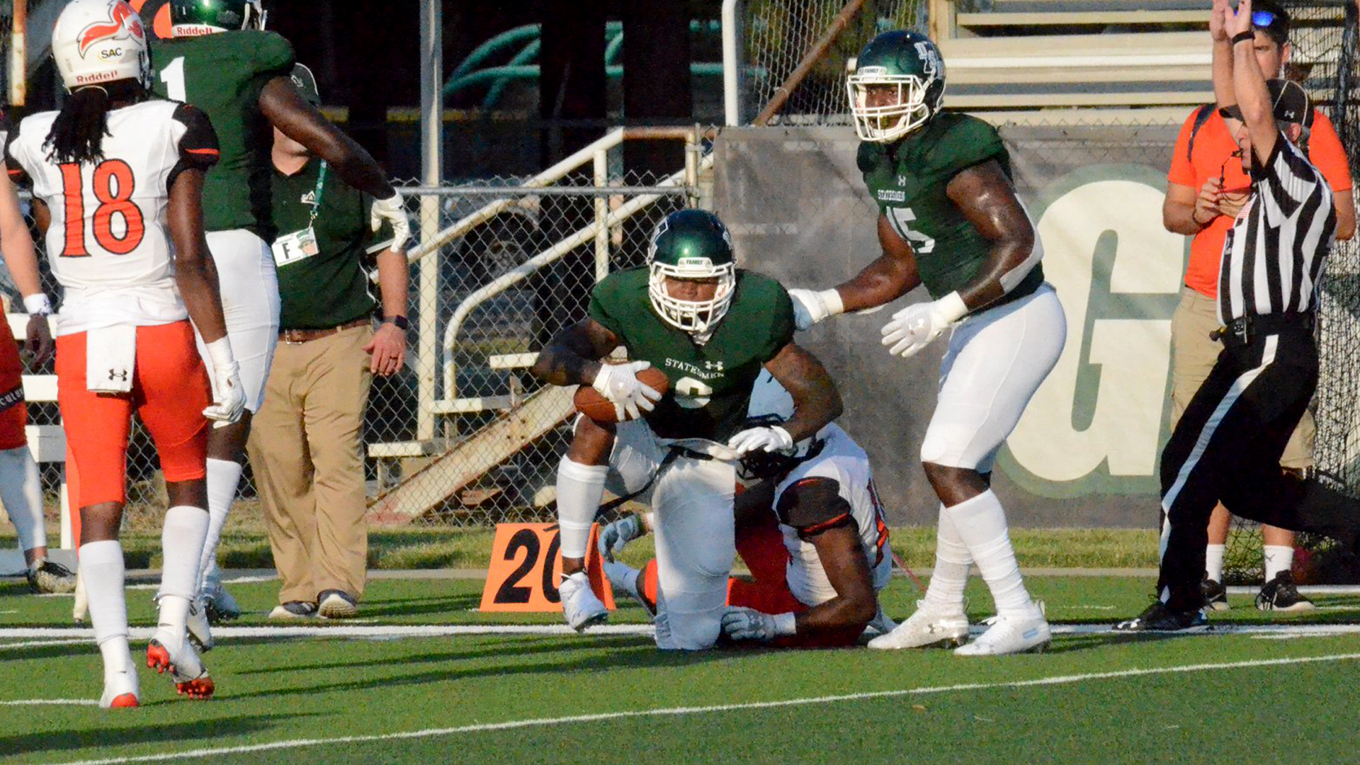 Junior Faulk Named GSC Defensive Player of the Week Delta State