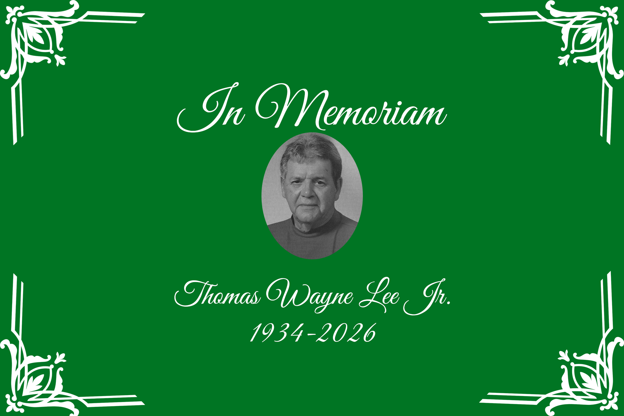 Wayne Lee In Memoriam