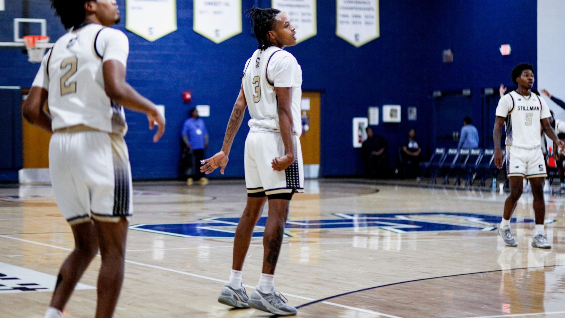 Brandon Howard admires his shot against Faulkner 