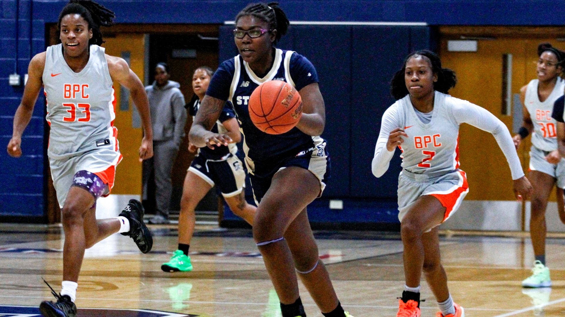 Tyeesha Slaughter running the break against BPC