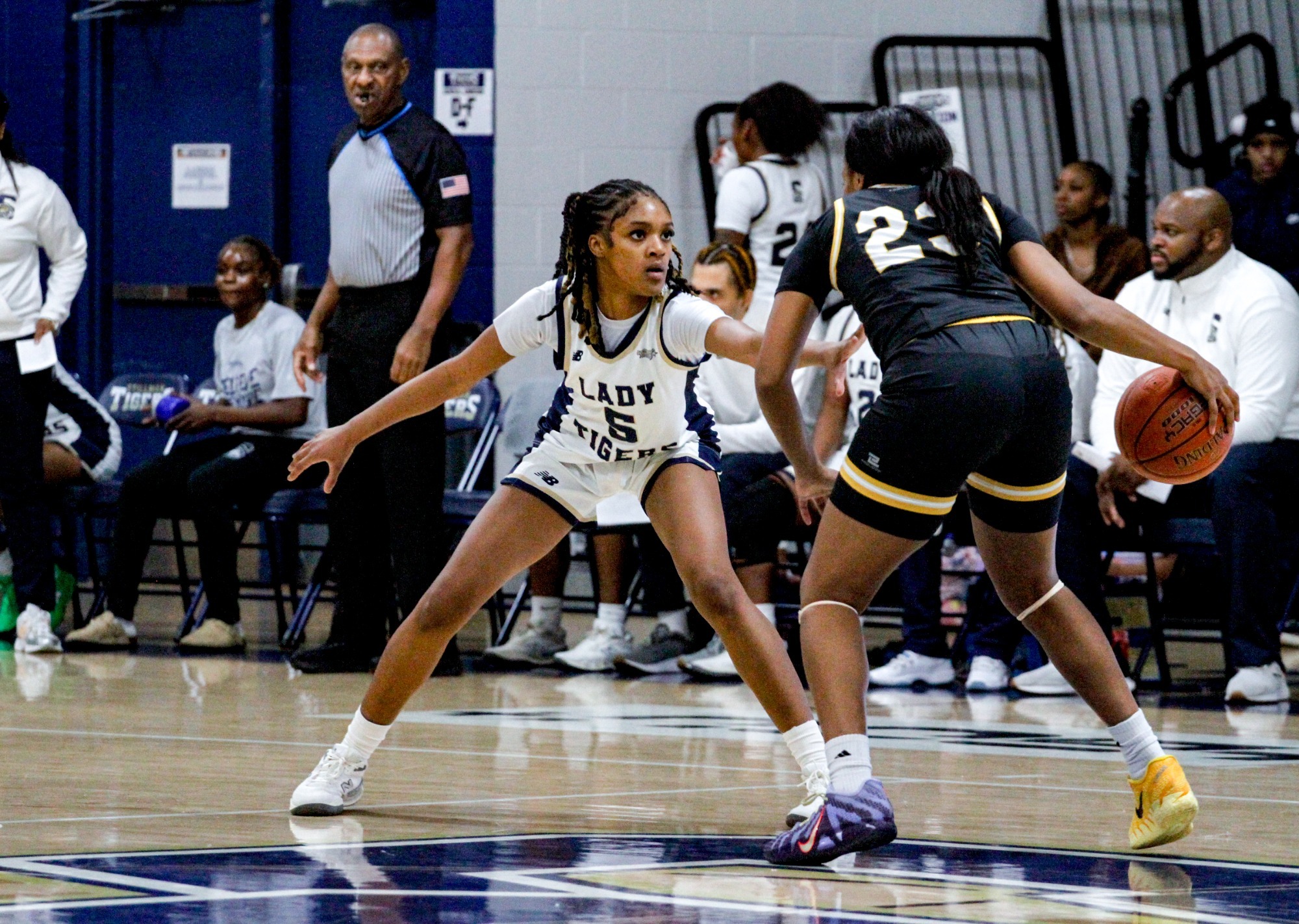 Mya Jones on defense