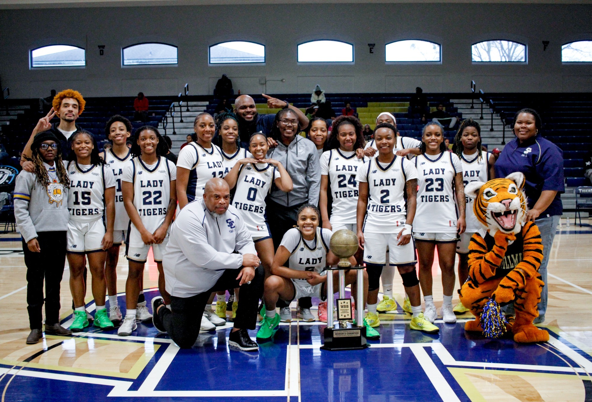 WBB after the Hardwood Classic with their trophy