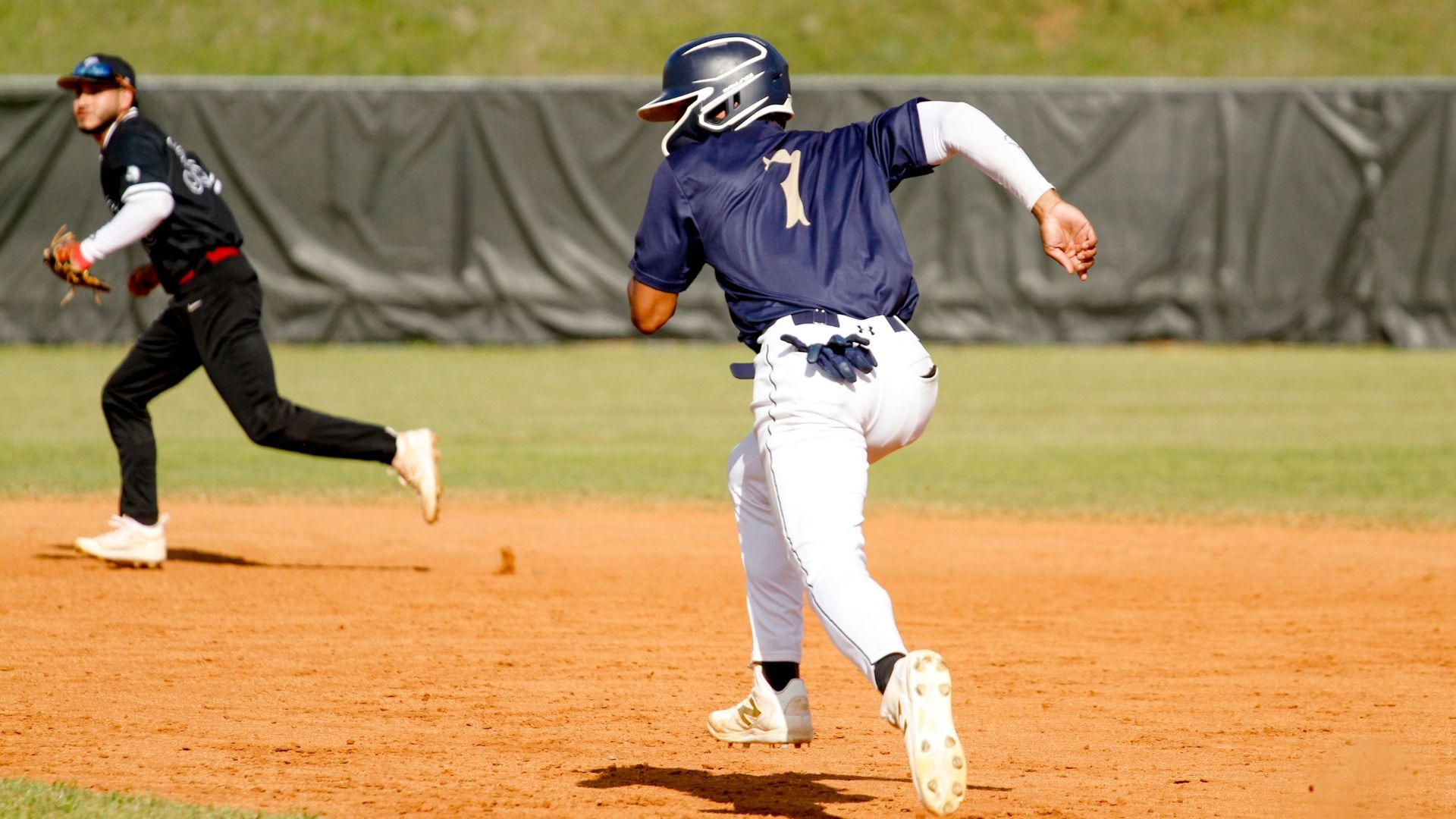 Davion Wilkins runs the bases