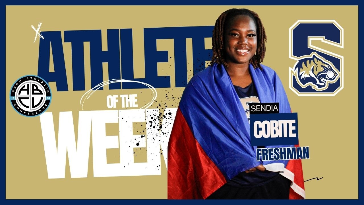 Sendia Cobite was named the HBCU Athletic Conference Women's Track & Field Freshman of the Week