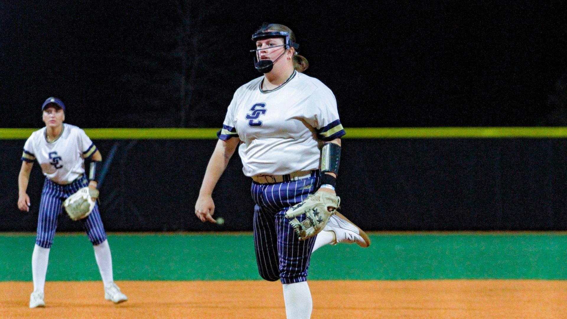 Faith Byrum locked in against Oakwood