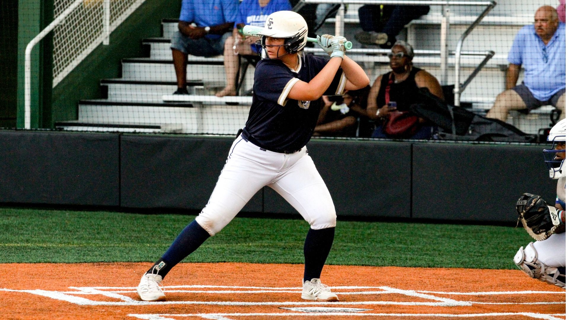 Anna Sullivan locked in against Dillard