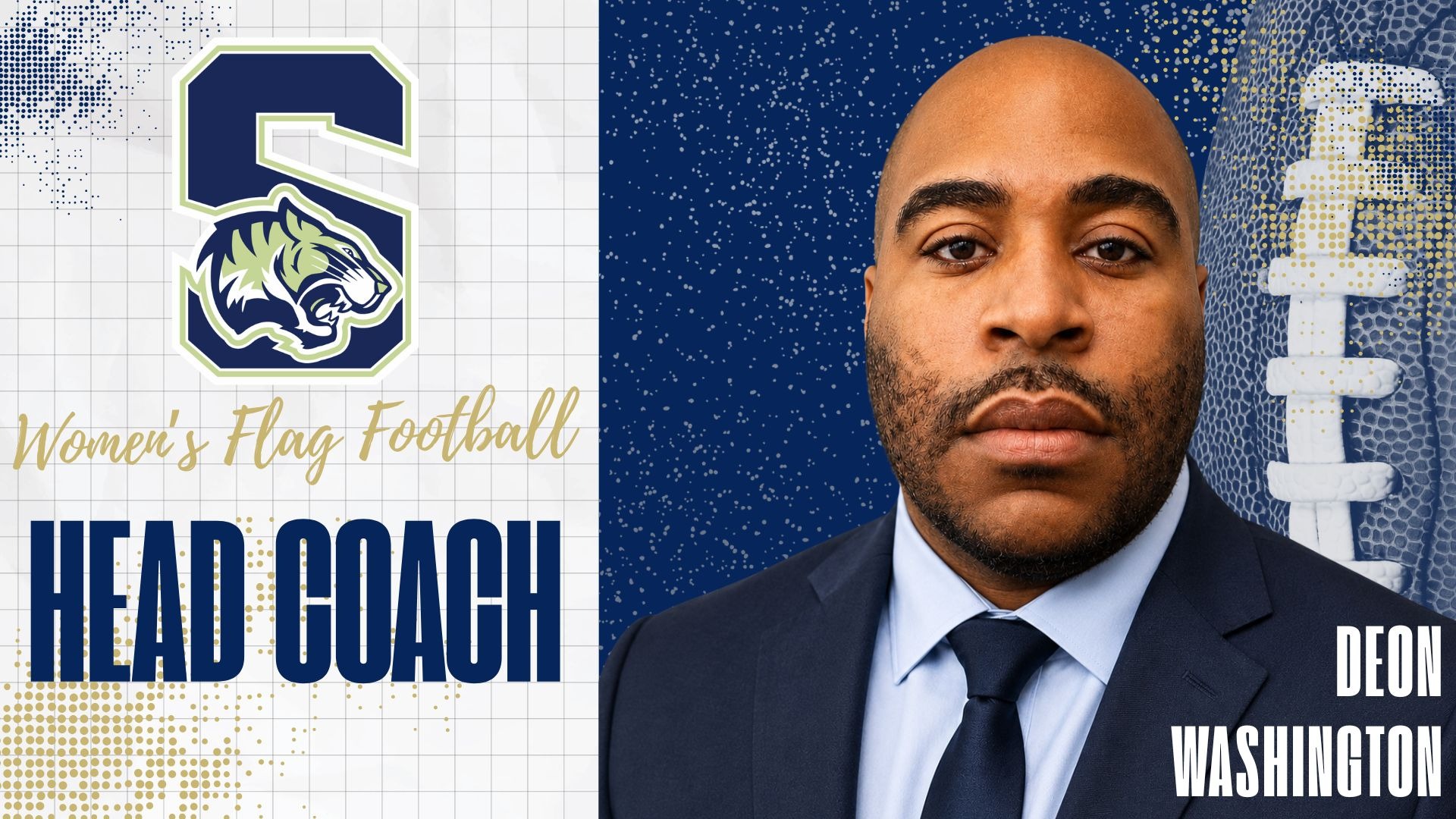 Deon Washington is the new Stillman College Women's Flag Football Coach