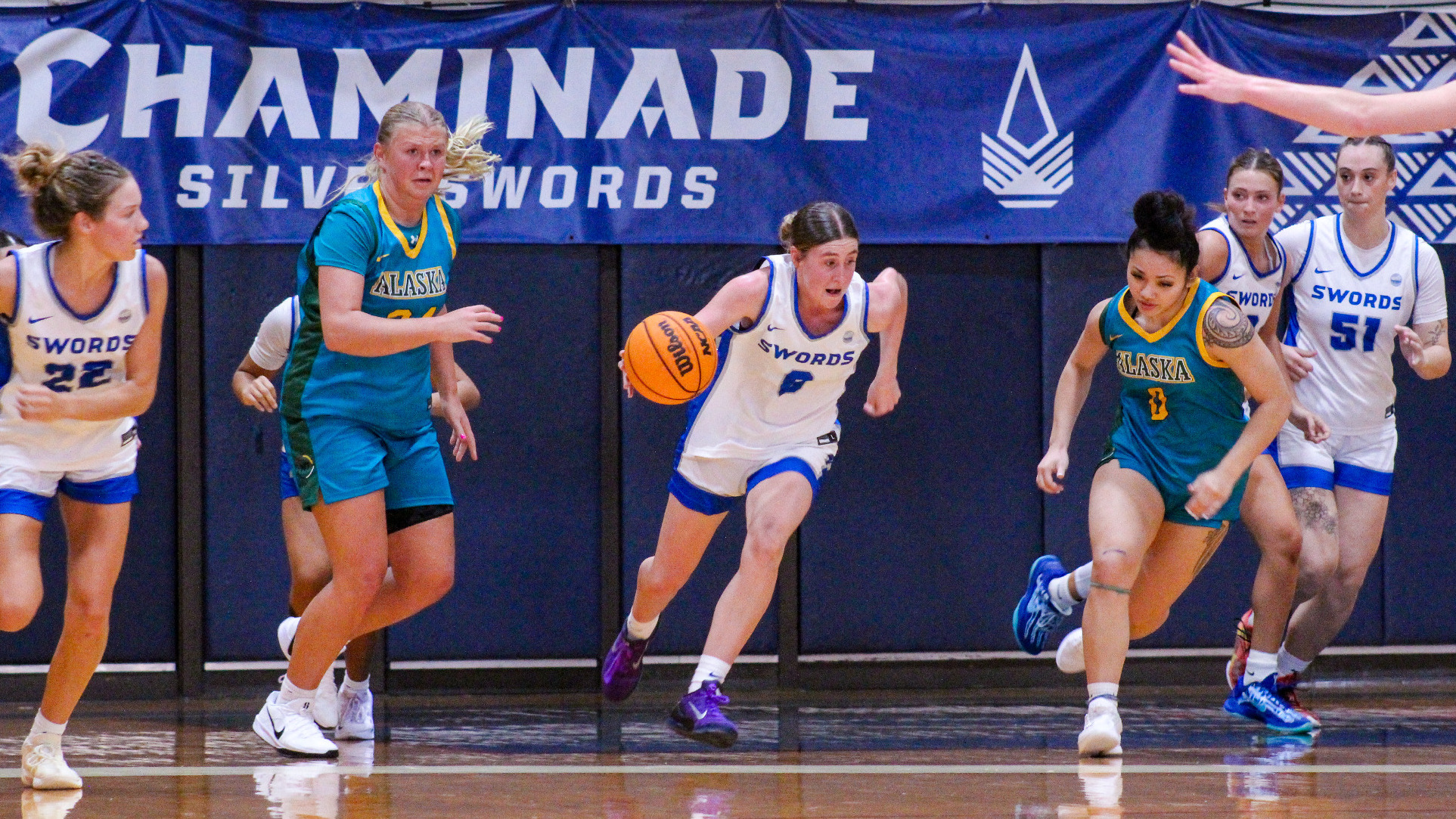 Holly Dolny fastbreak vs. Alaska Anchorage