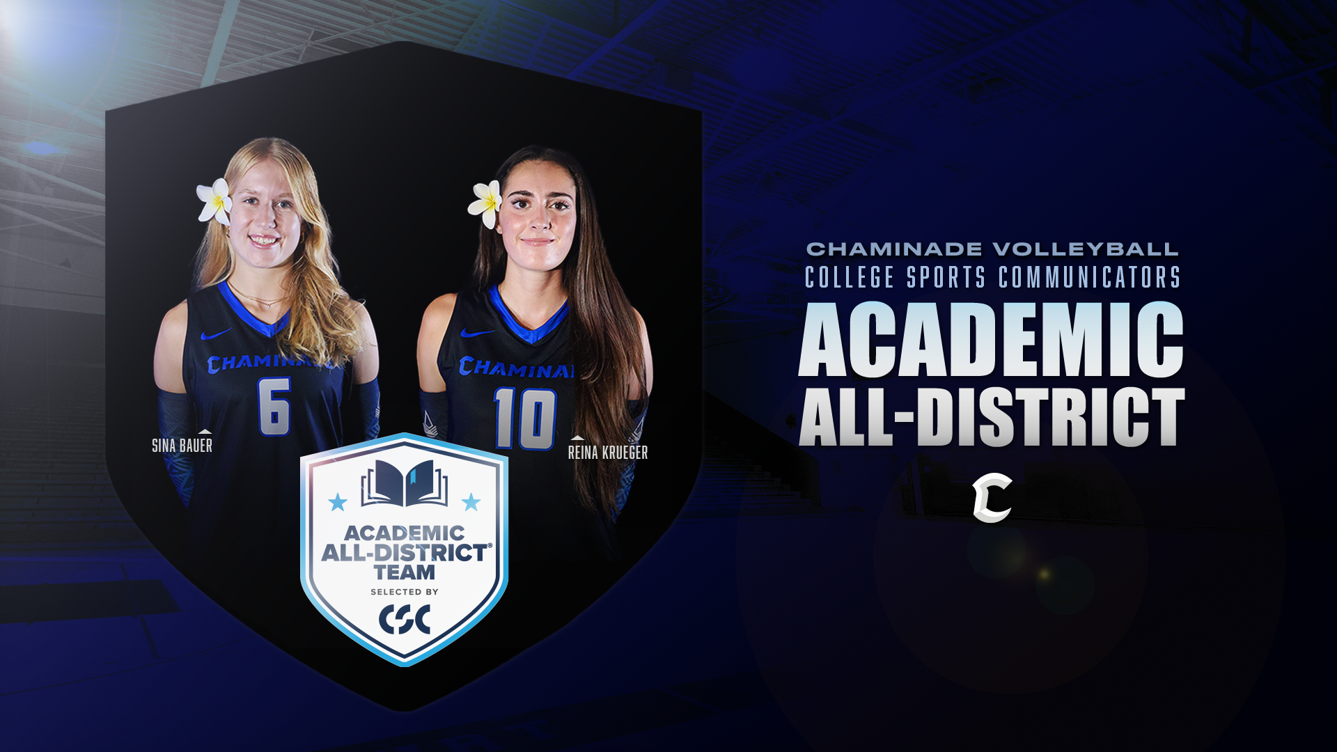CSC WVB Academic All-District graphic