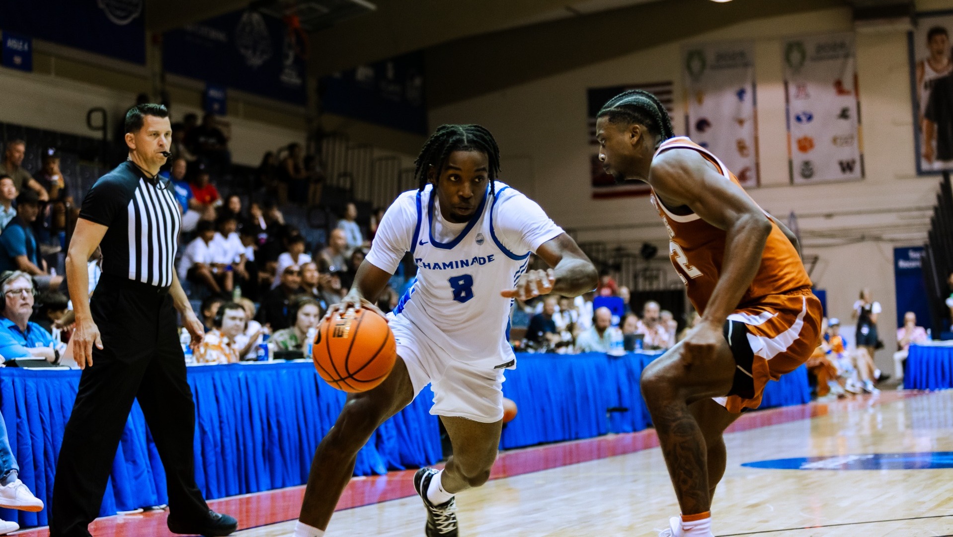 Nate Sasser III drives vs. Texas
